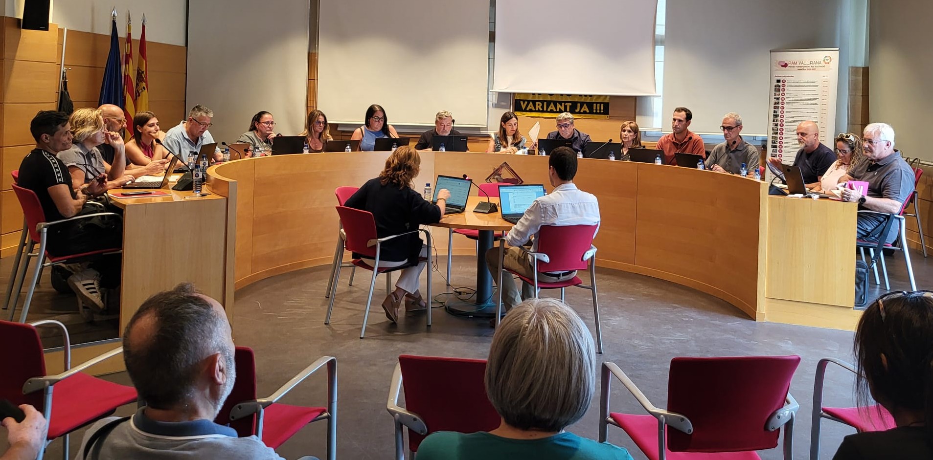 Sessió del Ple ordinari de setembre de l'Ajuntament de Vallirana